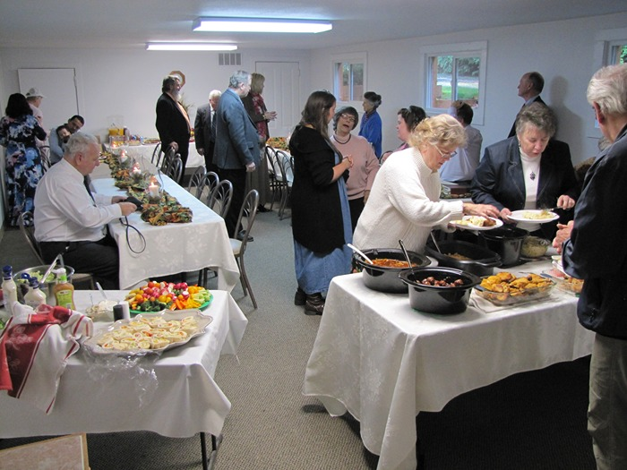 Church fellowship meal